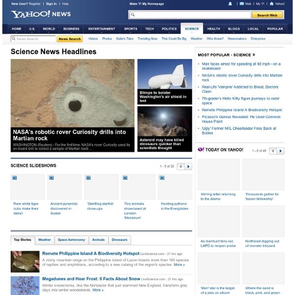 Science News Headlines