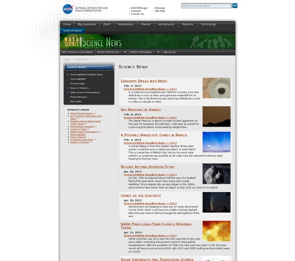 Science News - NASA