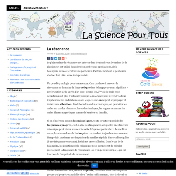 Blog du C@fé des sciences