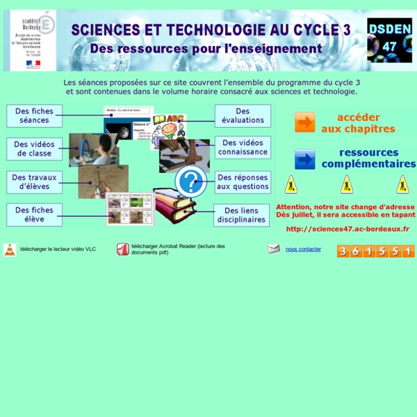 Sciences à l'école _ Ac de Bordeaux