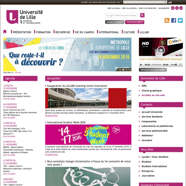 Université Lille 1 - Sciences et Technologies