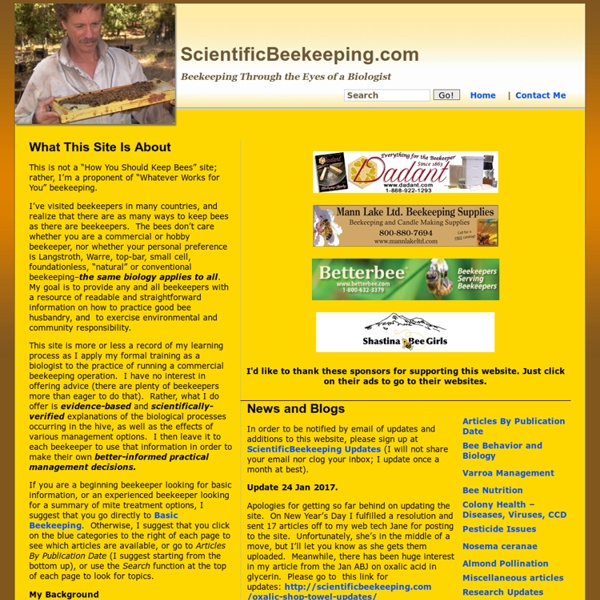 Scientific Beekeeping