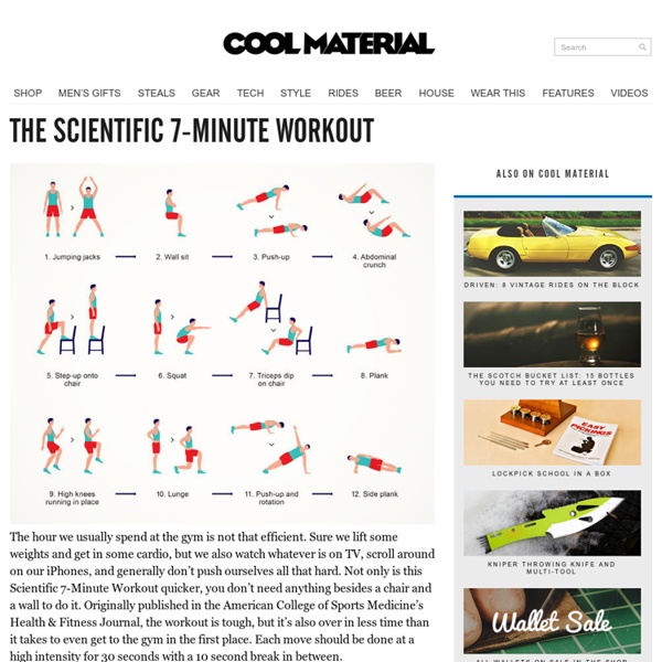 The Scientific 7-Minute Workout