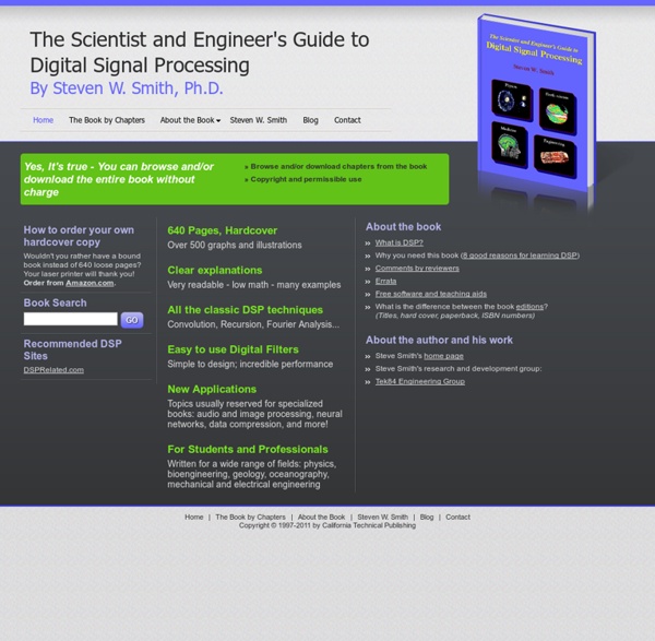 The Scientist and Engineer's Guide to Digital Signal Processing