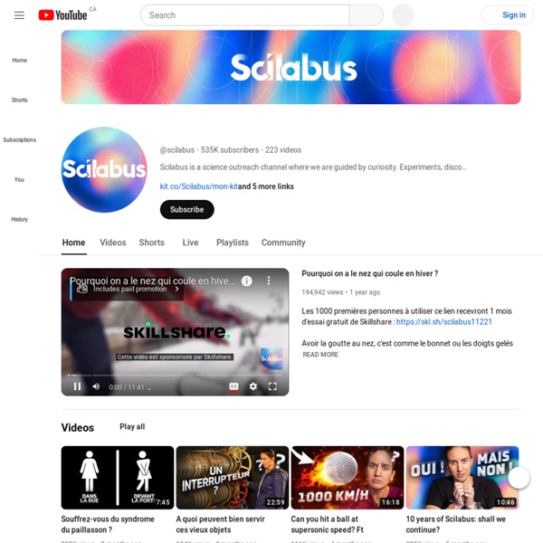 Scilabus : vidéos de vulgarisation scientifique