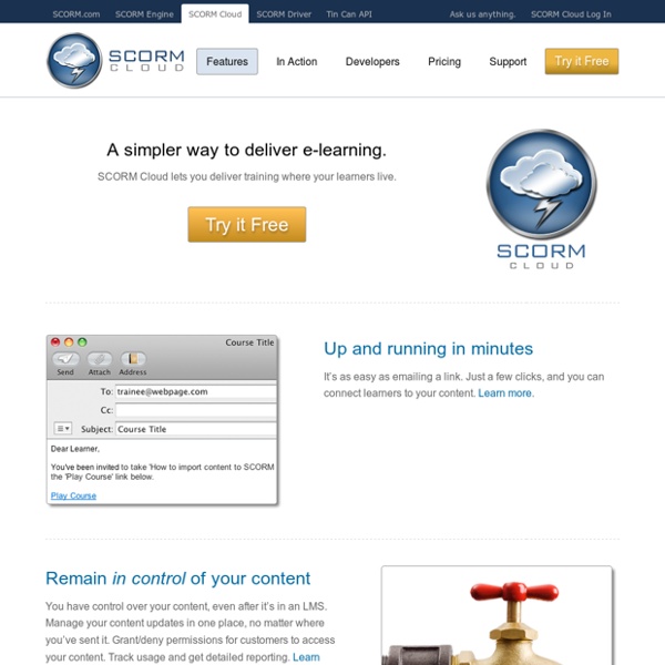 Cloud - A simpler way to deliver e-learning - SCORM