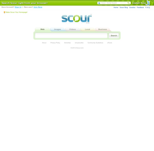 Search Socially with Scour.com