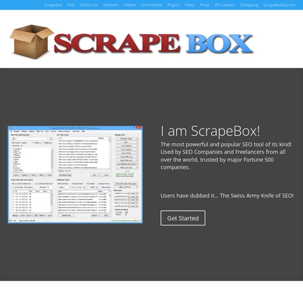 ScrapeBox – Harvest, Check, Ping, Post