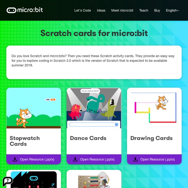 Scratch cards for micro:bit