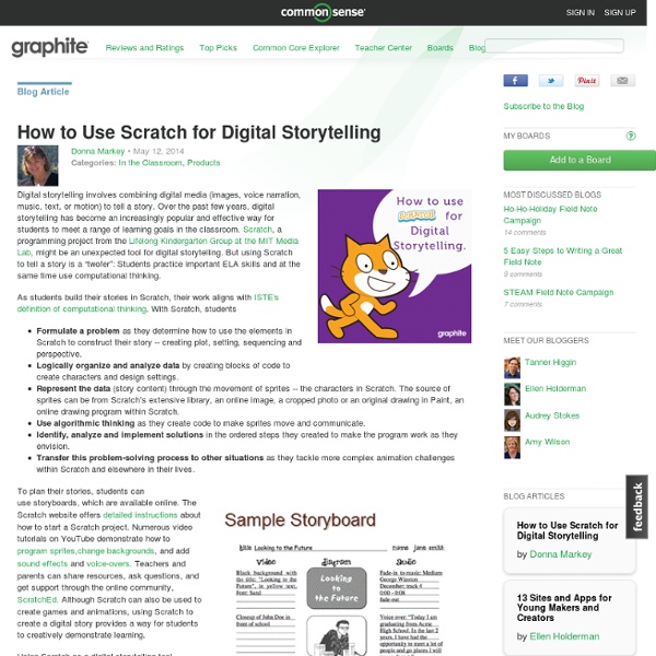 How to Use Scratch for Digital Storytelling