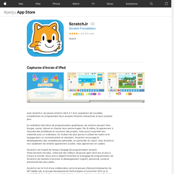 ScratchJr dans l’App Store