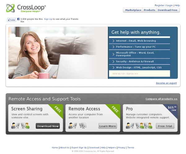 CrossLoop - Affordable Computer Help & Support, Remote Access & Free Screen Sharing