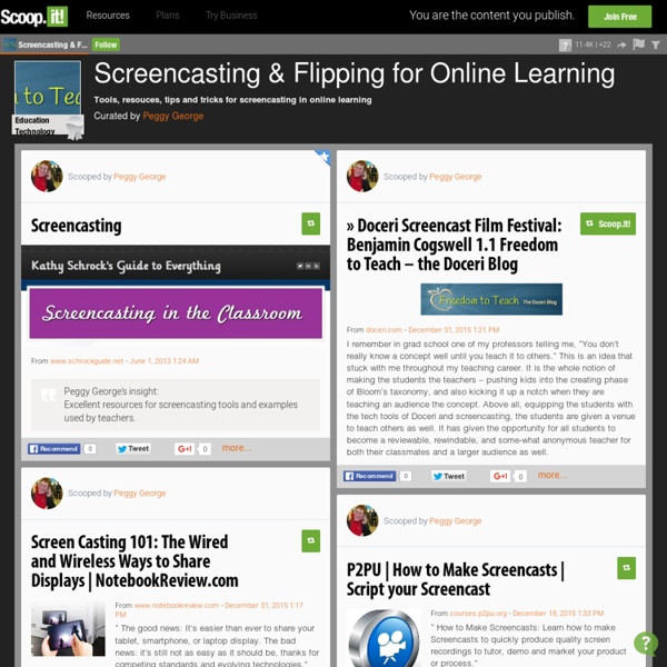 Screencasting for Online Learning