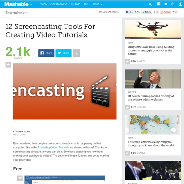 12 Screencasting Tools For Creating Video Tutorials