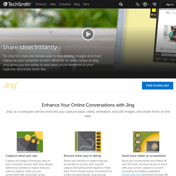 Jing, Free Screenshot and Screencast Software