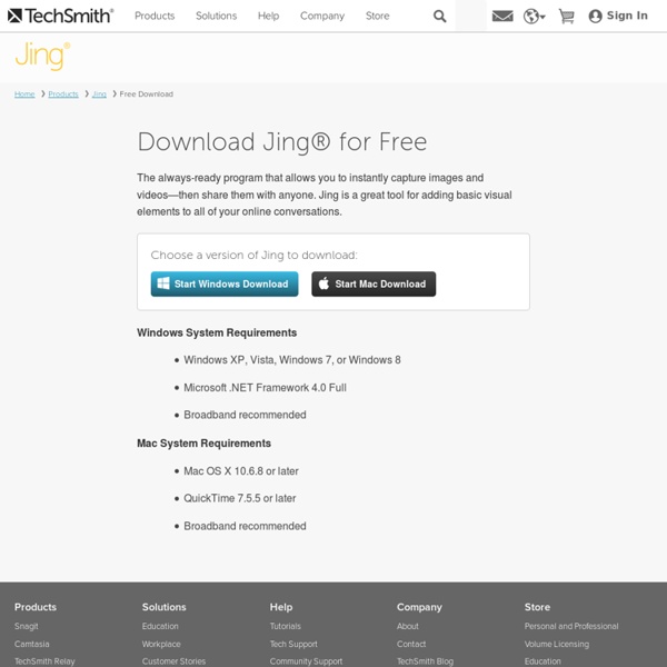 Download Jing, Free Software for Screenshots and Screencasts