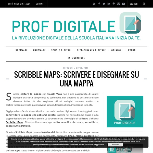 Scribble Maps: scrivere e disegnare su una mappa