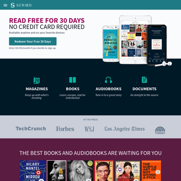 Magazines, livres, livres audios gratuits pendant 30 jours