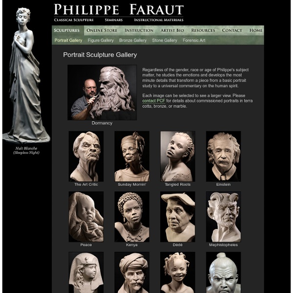 Portrait Sculptures, Figurative Sculpting Classes by Philippe Faraut