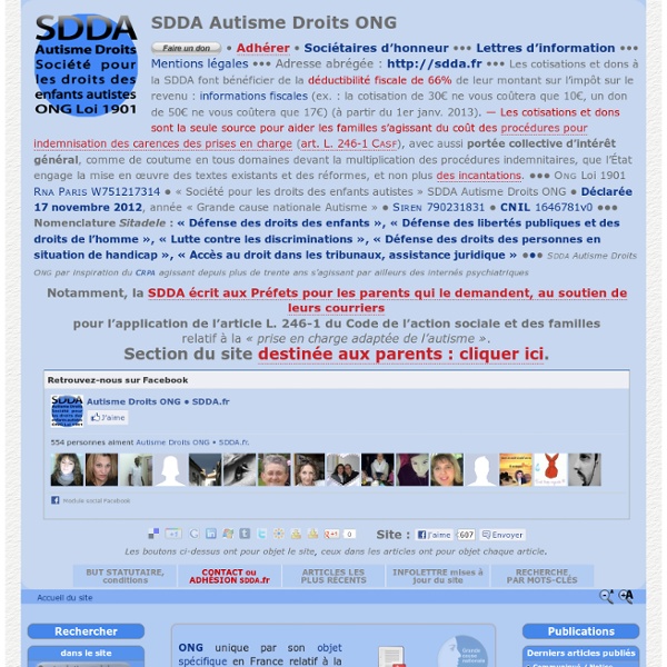 SDDA Autisme Droits ONG