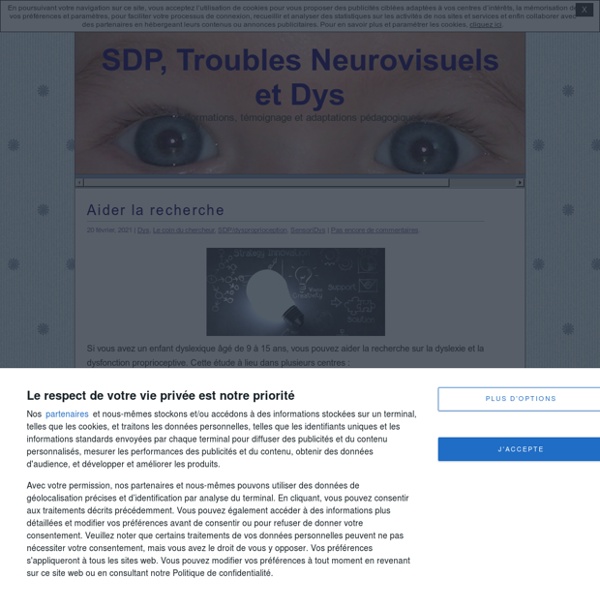 SDP, Troubles Neurovisuels et Dys