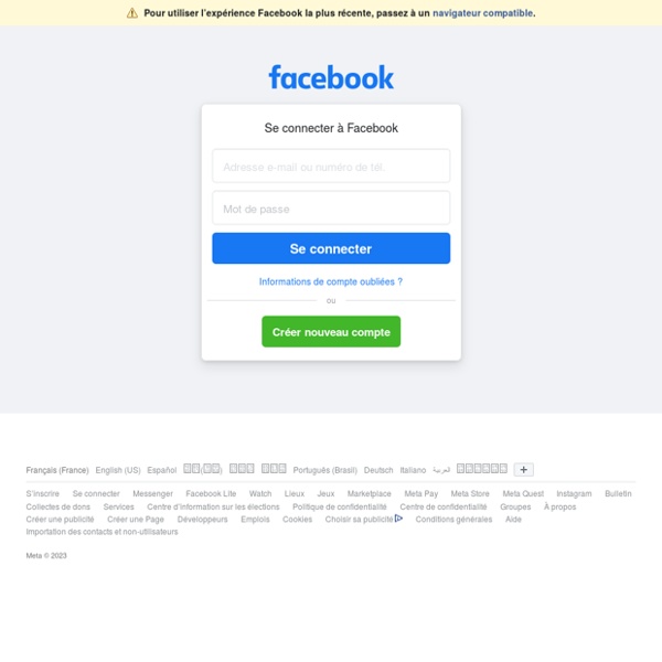 Se connecter à Facebook