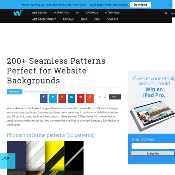 200+ Seamless Patterns Perfect for Website Backgrounds