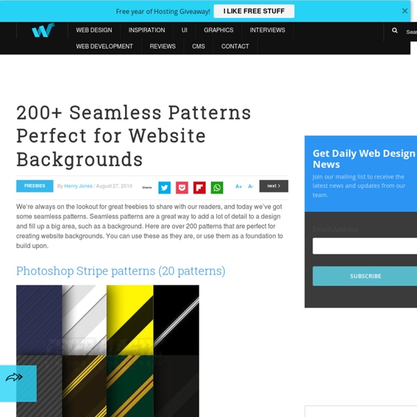 200+ Seamless Patterns Perfect for Website Backgrounds