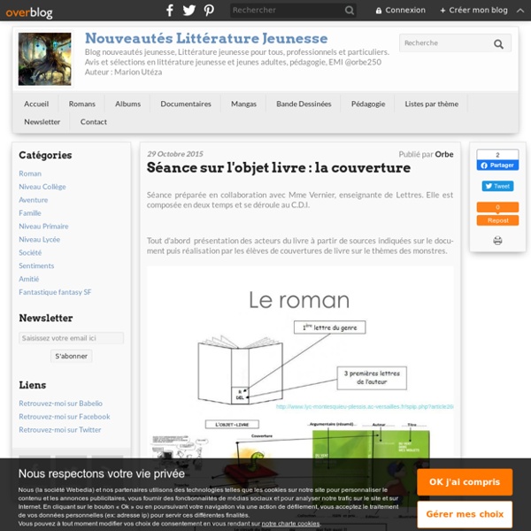 Séance sur l'objet livre : la couverture