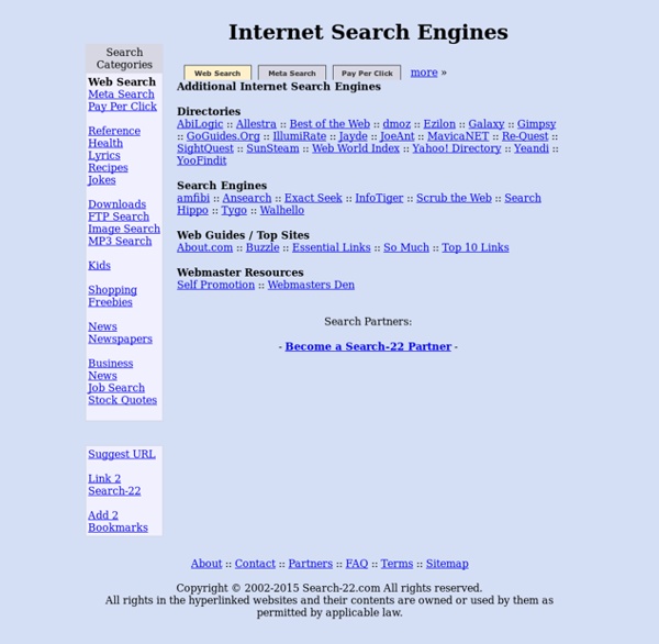 Search-22 - Internet Search Engines