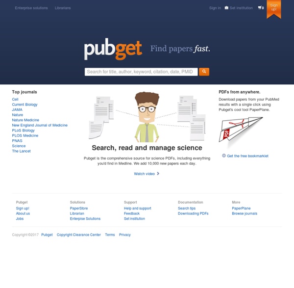 Pubget: the search engine for life-science PDFs