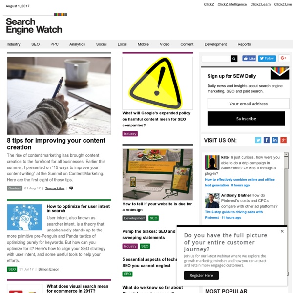 Search Marketing News Blog @SEWatch
