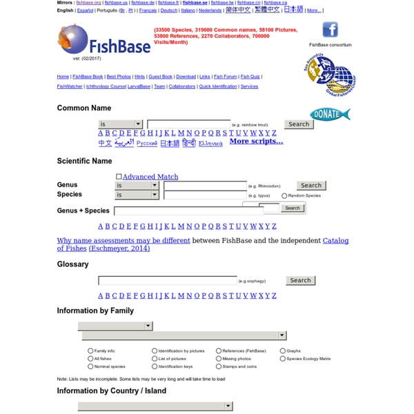 Search FishBase