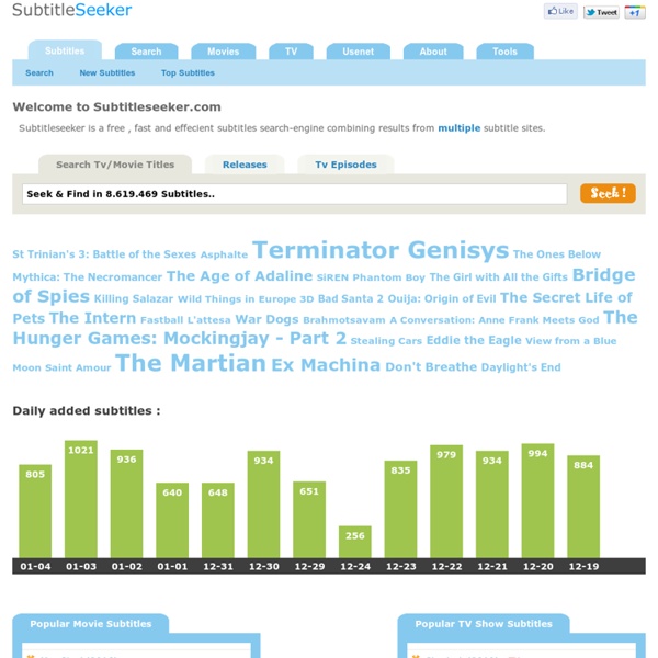 SubtitleSeeker.com : Seek & Find Subtitles