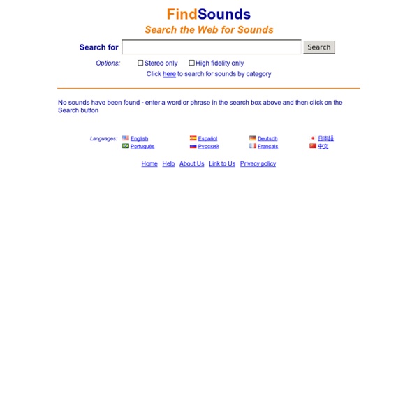 Find Sounds