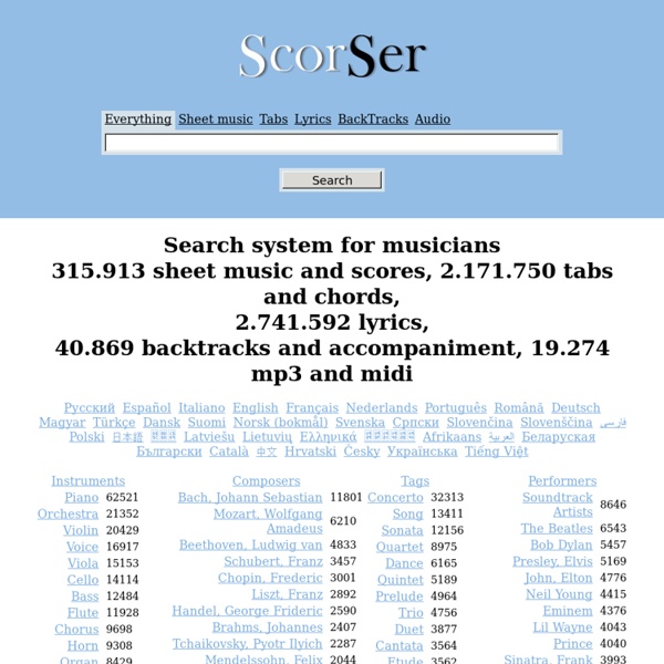 Sistema de busqueda para músicos