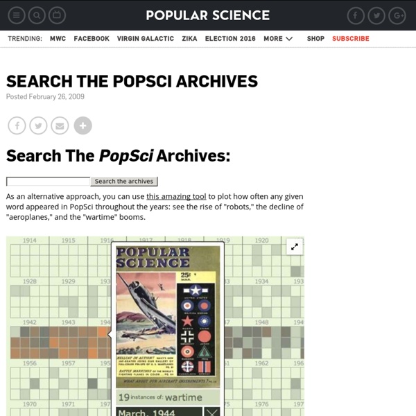 Search the PopSci Archives