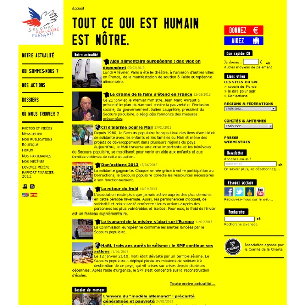 Secours populaire: Accueil