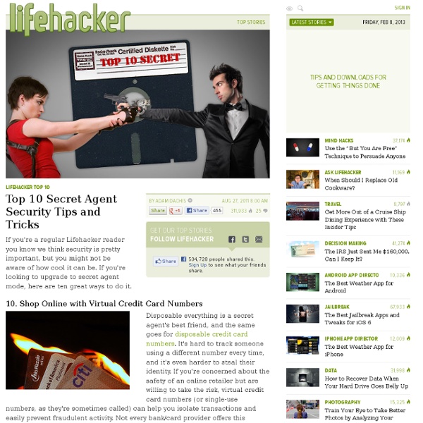 Top 10 Secret Agent Security Tips and Tricks