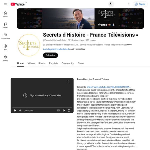 Secrets d'Histoire Officiel