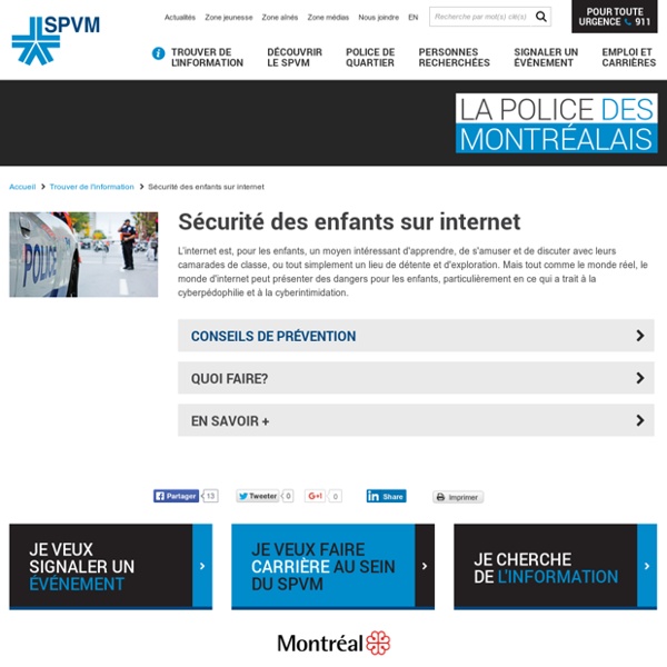 Sécurité des enfants sur Internet