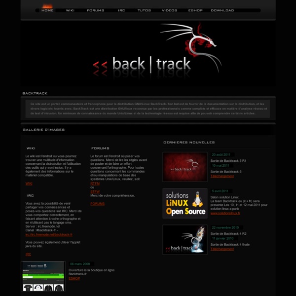 Back¦Track-fr sécurité réseau & intrusion
