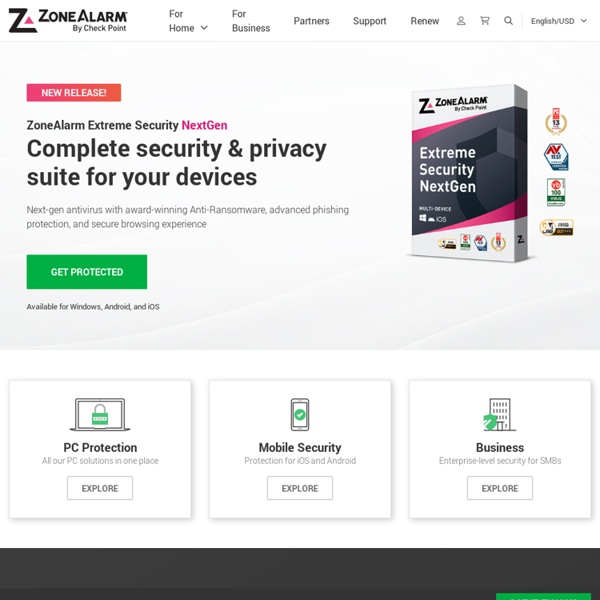 Antivirus Software, Firewall, Spyware Removal, Virus Scan: Computer Security by ZoneAlarm