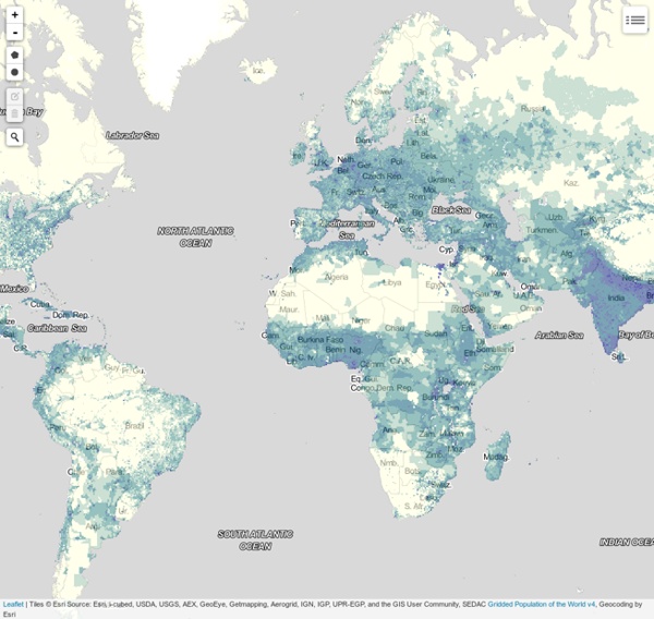 SIG densité population mondiale