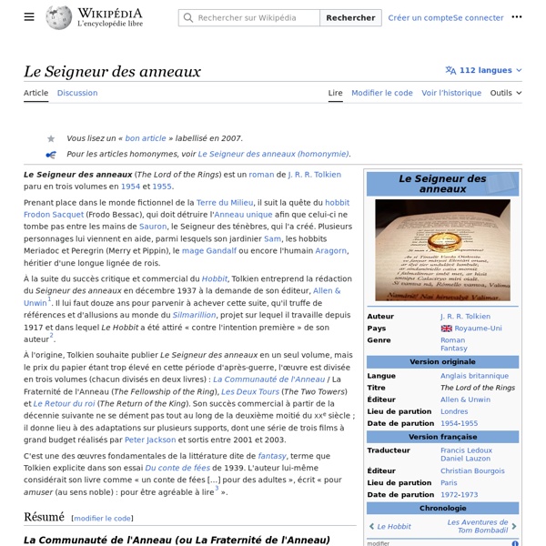 Le Seigneur des anneaux