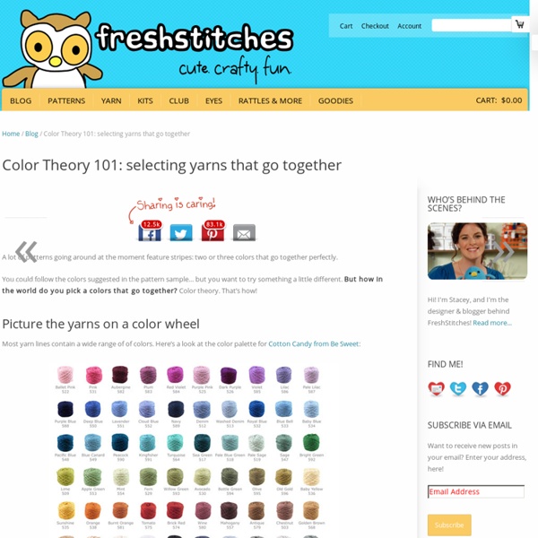 Color Theory 101 selecting yarns that go together Pearltrees