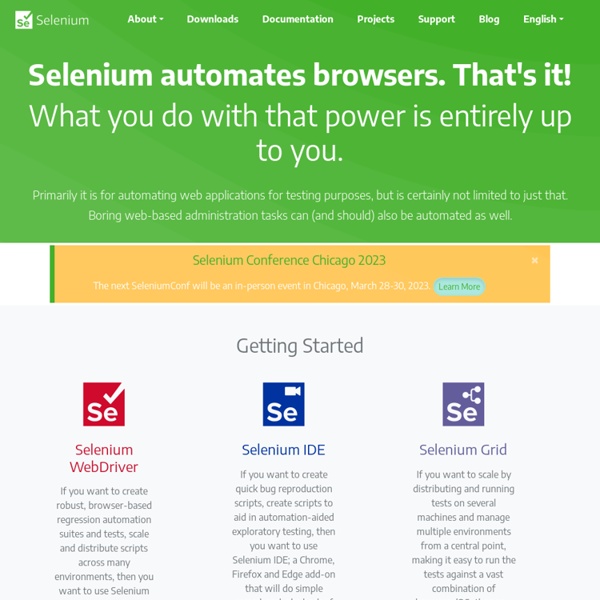Selenium - Web Browser Automation - Vimperator
