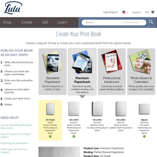 Self Publish a Book - Lulu.com