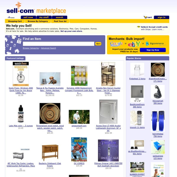 Sell.com : We help you Sell Stuff : Buy Trade Sell Online