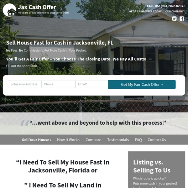 Sell House Fast for Cash in Jacksonville, FL